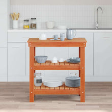 Werkbank Wasbruin 78.5 x 50 x 80 cm Massief grenenhout