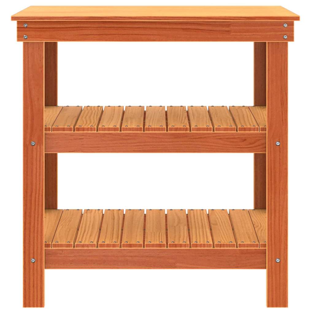 Werkbank Wasbruin 78.5 x 50 x 80 cm Massief grenenhout
