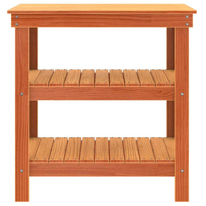 Werkbank Wasbruin 78.5 x 50 x 80 cm Massief grenenhout