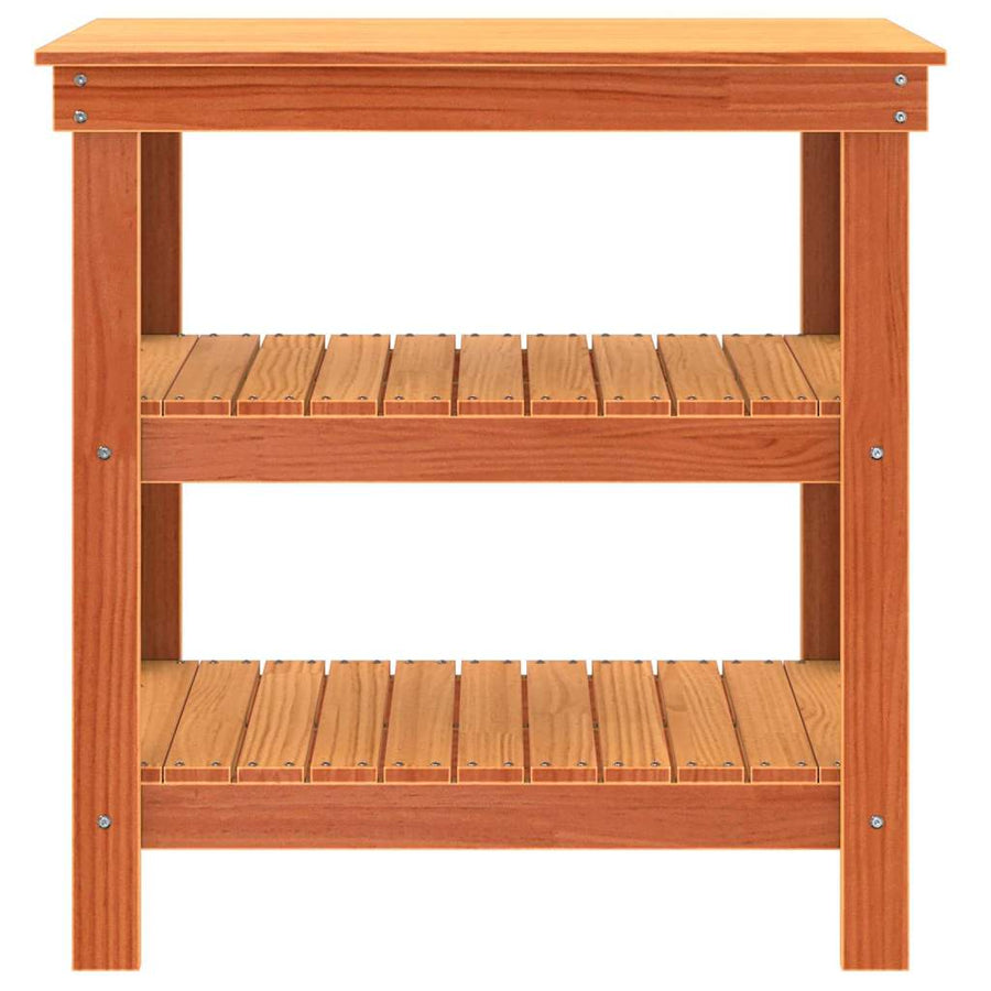 Werkbank Wasbruin 78.5 x 50 x 80 cm Massief grenenhout