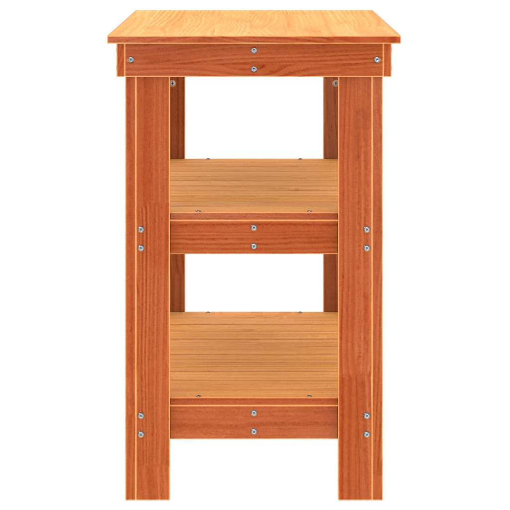 Werkbank Wasbruin 78.5 x 50 x 80 cm Massief grenenhout