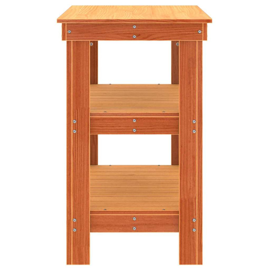 Werkbank Wasbruin 78.5 x 50 x 80 cm Massief grenenhout