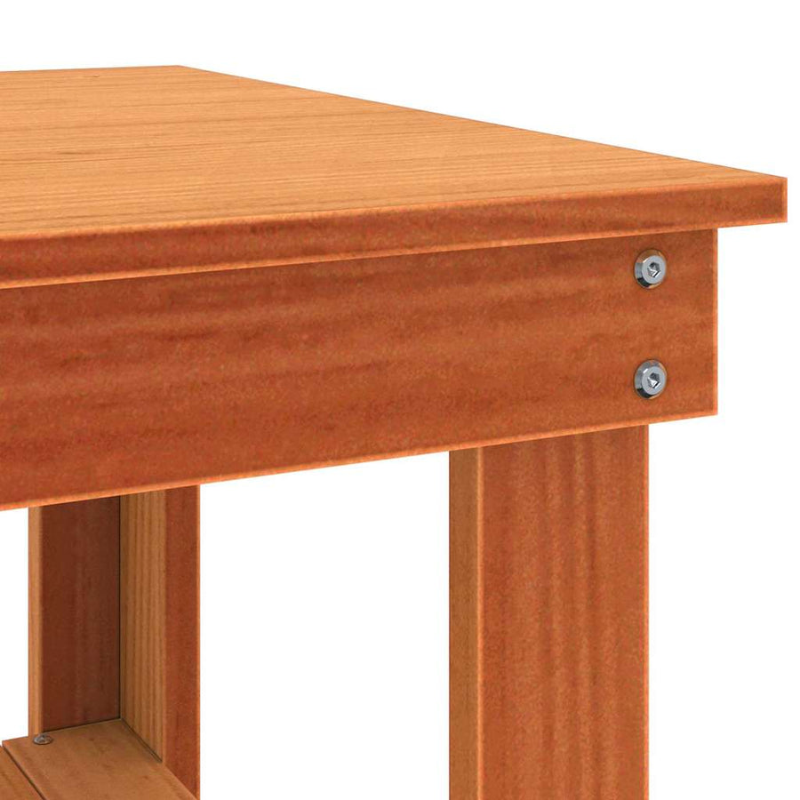Werkbank Wasbruin 110.5 x 50 x 80 cm Massief grenenhout
