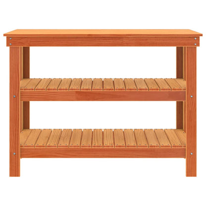 Werkbank Wasbruin 110.5 x 50 x 80 cm Massief grenenhout