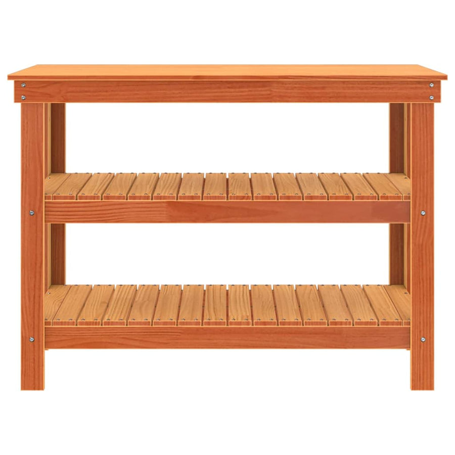 Werkbank Wasbruin 110.5 x 50 x 80 cm Massief grenenhout