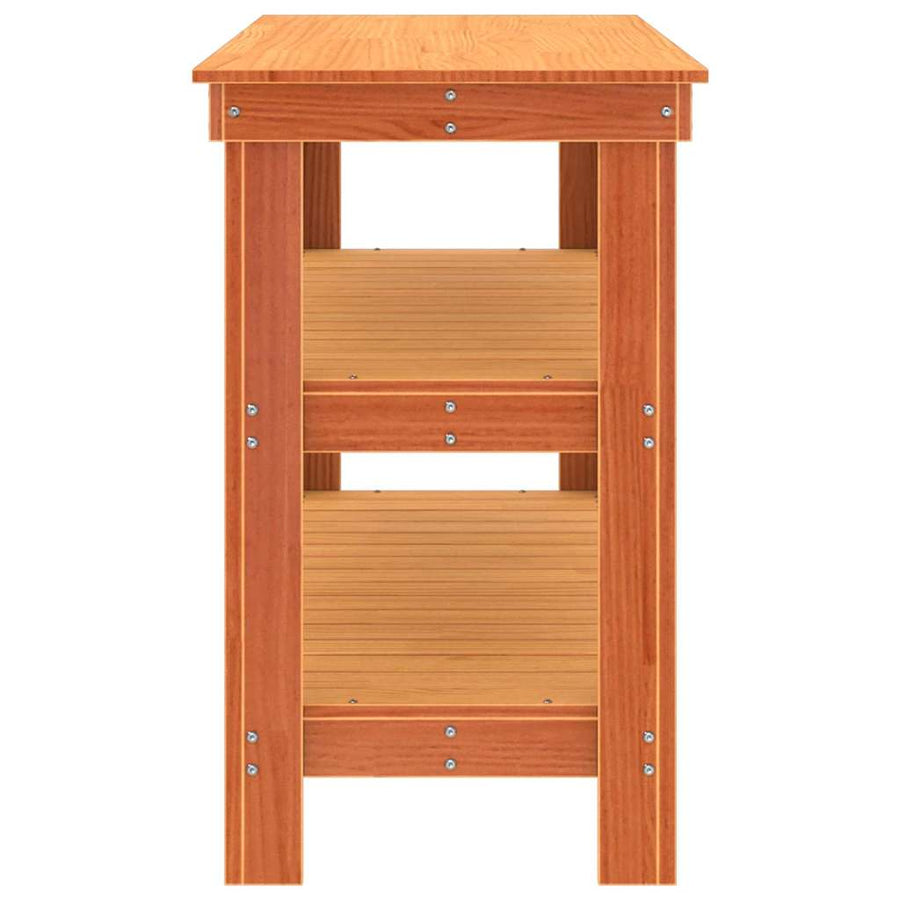 Werkbank Wasbruin 110.5 x 50 x 80 cm Massief grenenhout