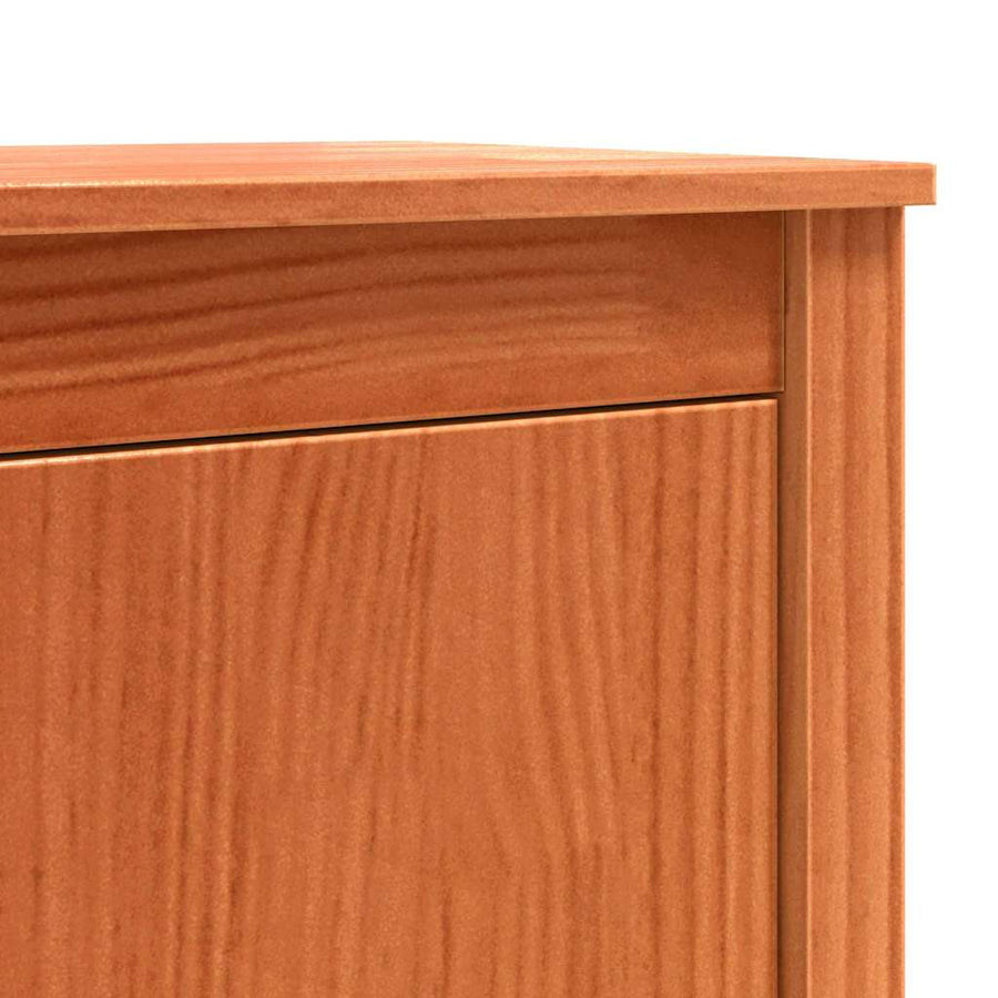 Dressoir met opslag met de deur Bruin 70 x 35 x 80 cm Massief grenenhout