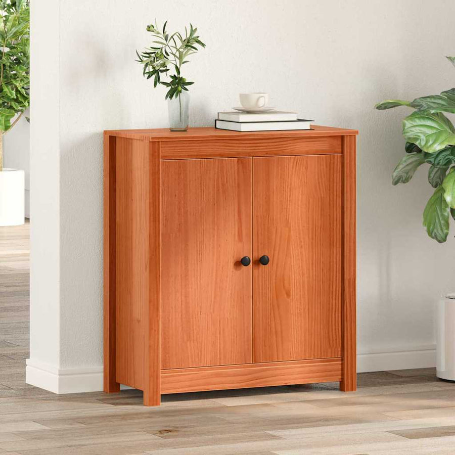 Dressoir met opslag met de deur Bruin 70 x 35 x 80 cm Massief grenenhout