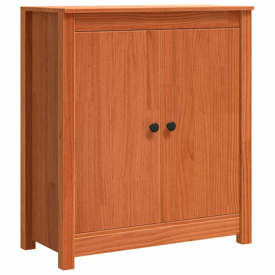 Dressoir met opslag met de deur Bruin 70 x 35 x 80 cm Massief grenenhout
