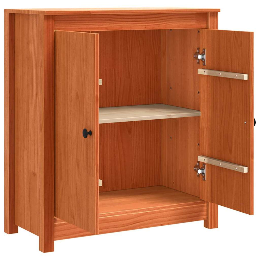 Dressoir met opslag met de deur Bruin 70 x 35 x 80 cm Massief grenenhout
