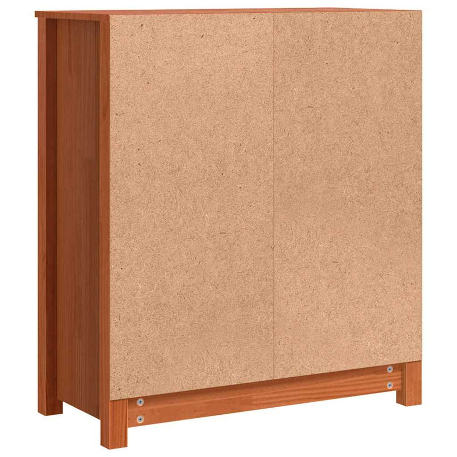 Dressoir met opslag met de deur Bruin 70 x 35 x 80 cm Massief grenenhout
