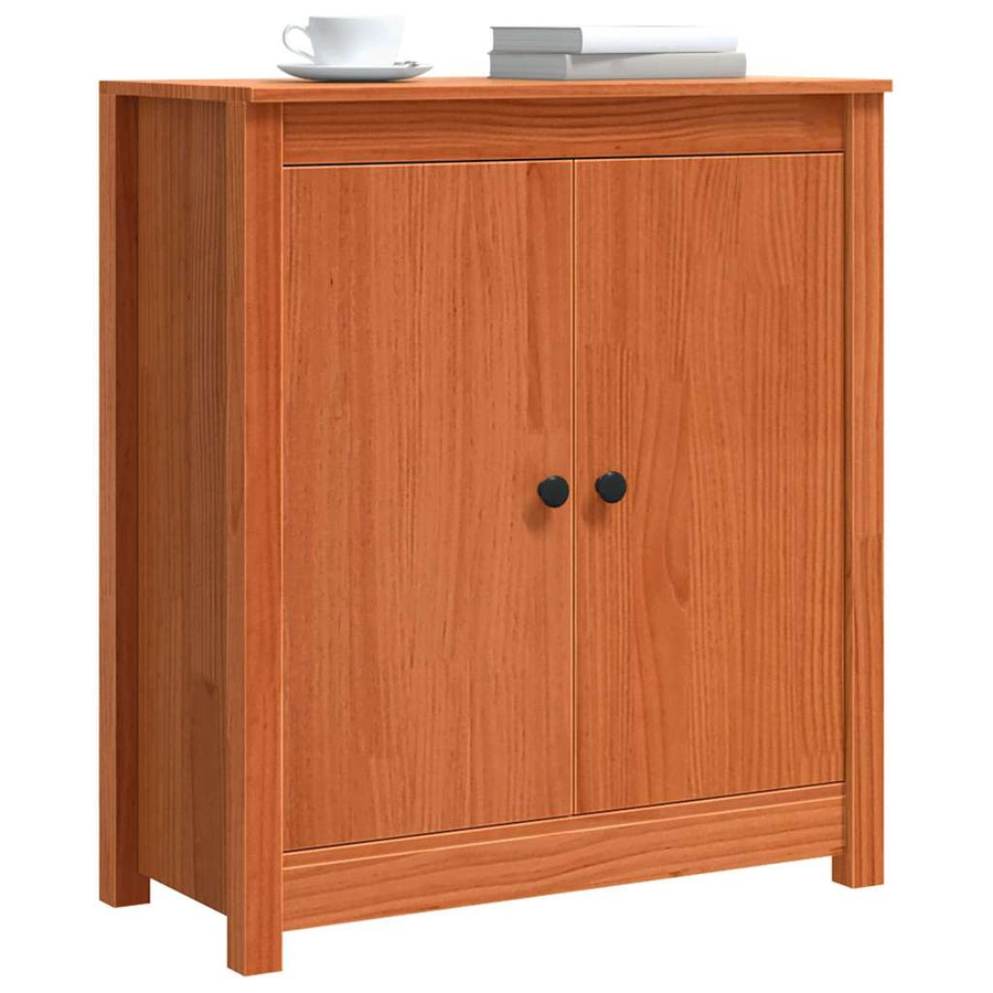 Dressoir met opslag met de deur Bruin 70 x 35 x 80 cm Massief grenenhout