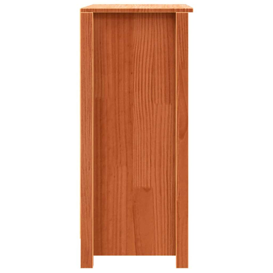 Dressoir met opslag met de deur Bruin 70 x 35 x 80 cm Massief grenenhout