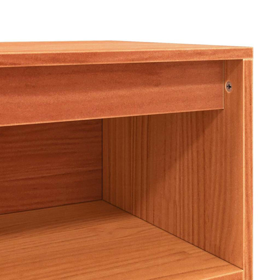Dressoir met opslag Bruin 104,5 x 34 x 80 cm Massief grenenhout