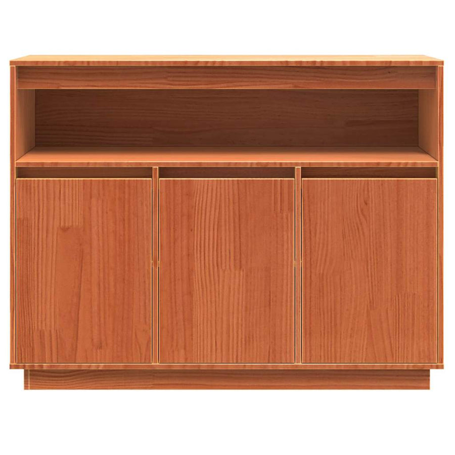 Dressoir met opslag Bruin 104,5 x 34 x 80 cm Massief grenenhout