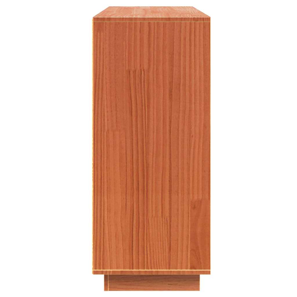Dressoir met opslag Bruin 104,5 x 34 x 80 cm Massief grenenhout
