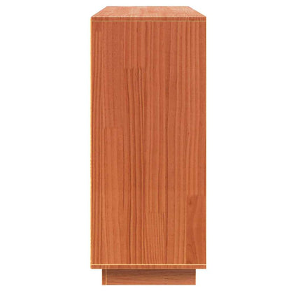 Dressoir met opslag Bruin 104,5 x 34 x 80 cm Massief grenenhout