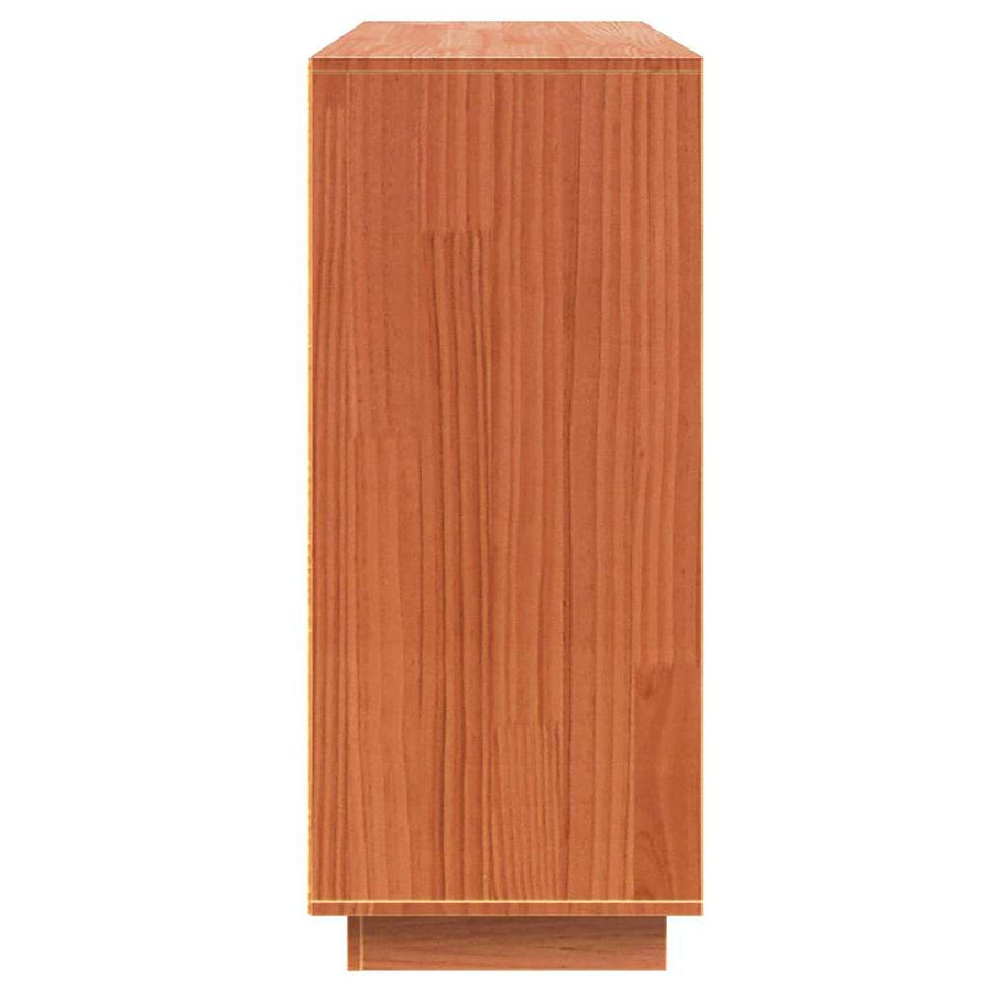 Dressoir met opslag Bruin 104,5 x 34 x 80 cm Massief grenenhout