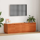 TV-kast 156x37x45 cm massief grenenhout bruin