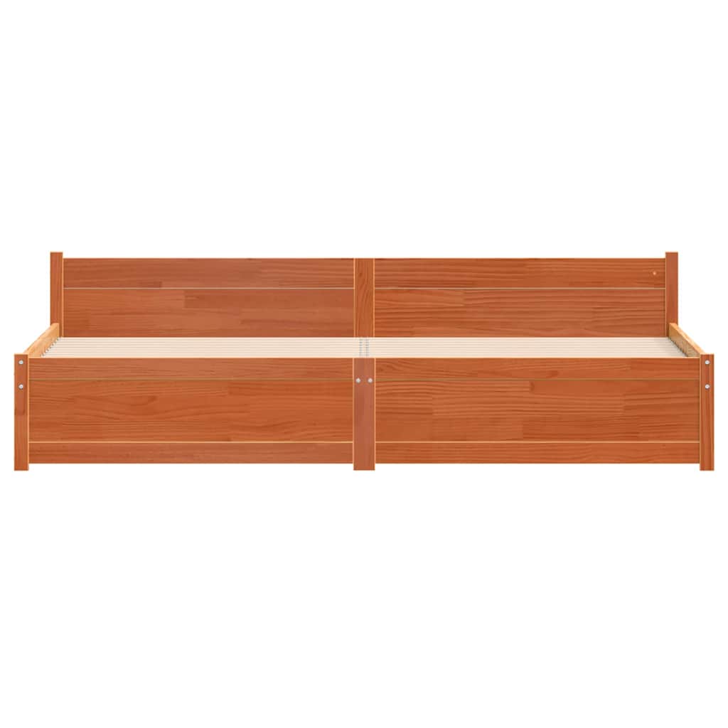 Bedframe Wasbruin 180 x 200 cm Massief grenenhout