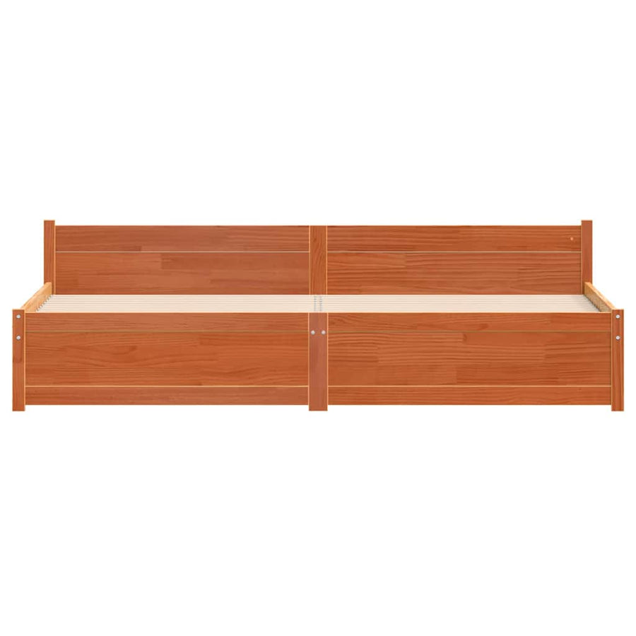 Bedframe Wasbruin 180 x 200 cm Massief grenenhout