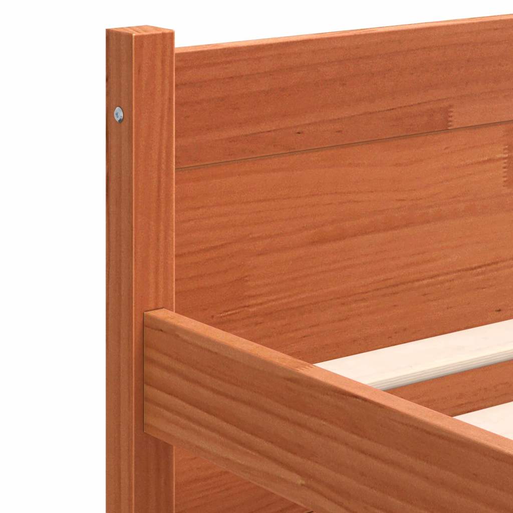 Bedframe Wasbruin 200 x 200 cm Massief grenenhout