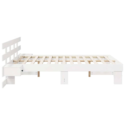 Bedframe met lade Wit 160 x 200 cm