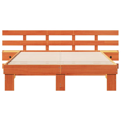 Bedframe met lade Bruin 160 x 200 cm