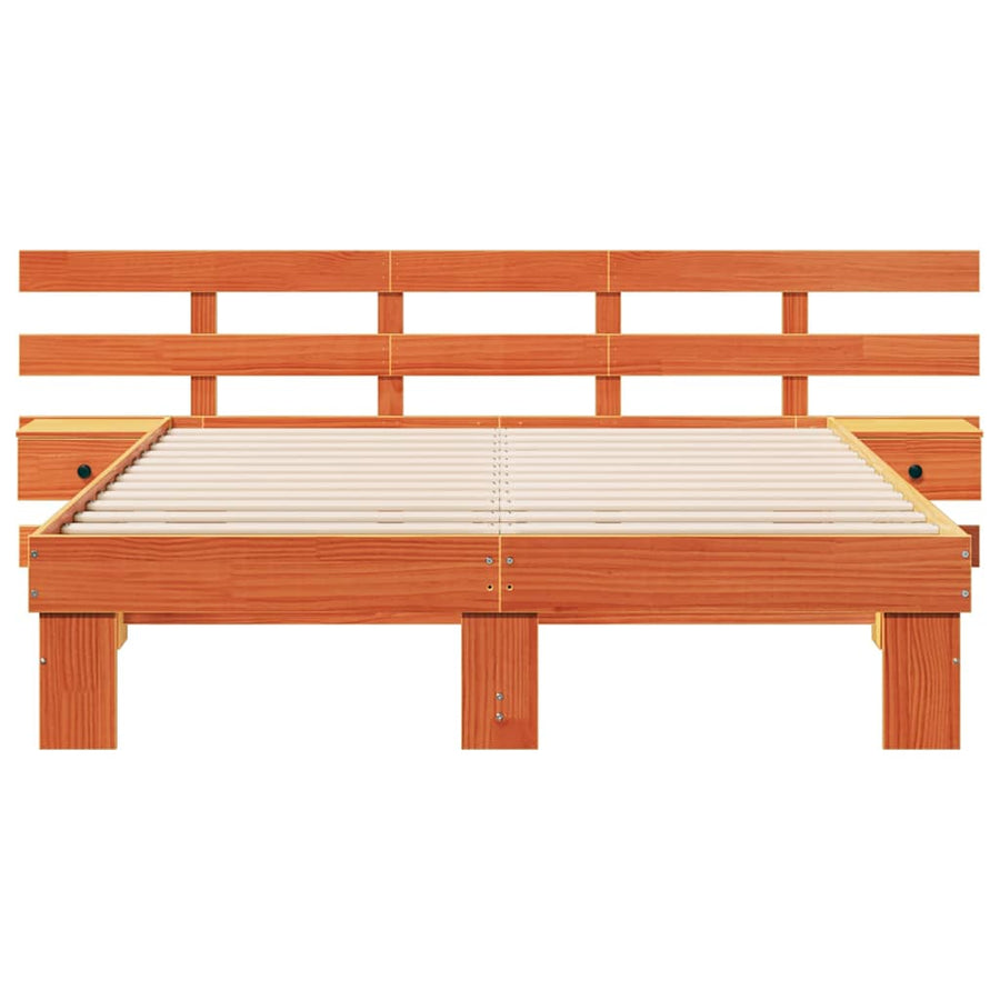 Bedframe met lade Bruin 160 x 200 cm