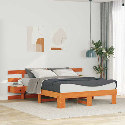 Bedframe met lade Bruin 150 x 200 cm