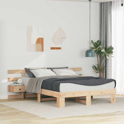 Bedframe met lade Bruin 140 x 200 cm