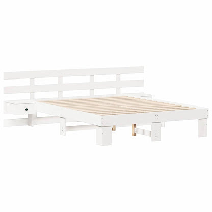 Bedframe met lade Wit 140 x 200 cm