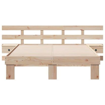 Bedframe met lade Bruin 120 x 200 cm