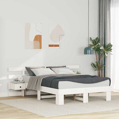 Bedframe met lade Wit 120 x 200 cm