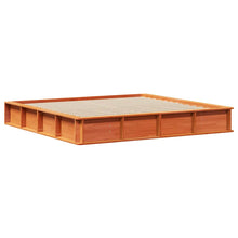 Bedframe met opslag Wasbruin 200 x 200 cm Hout