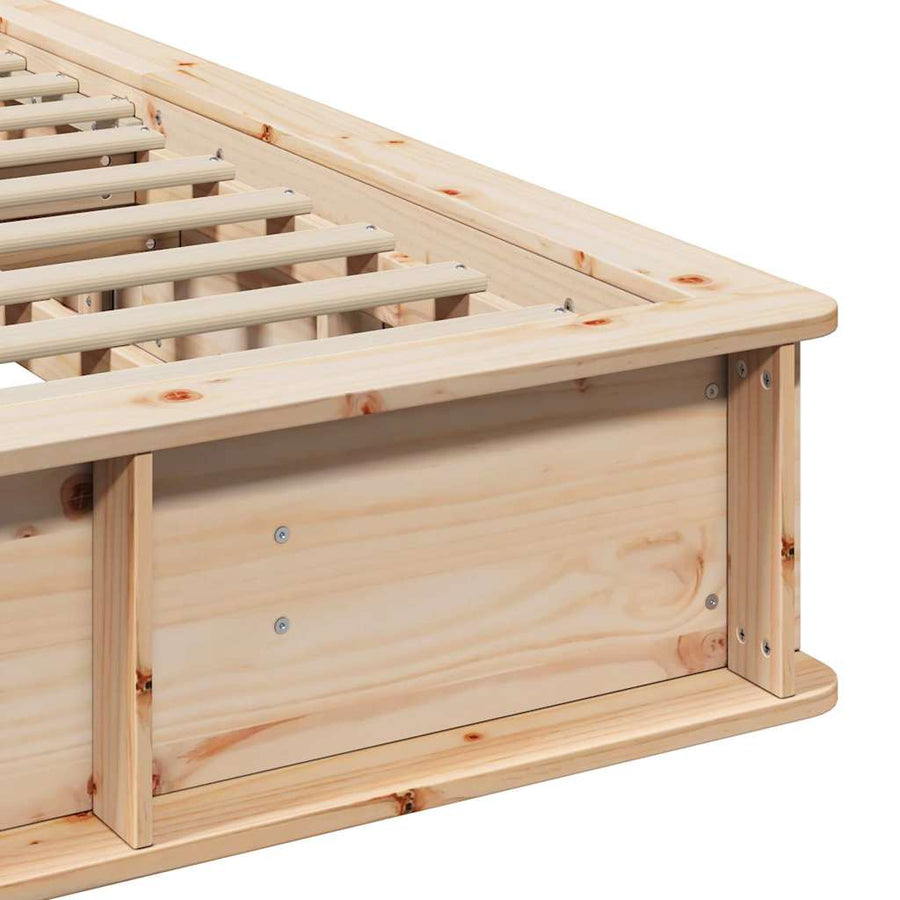 Bedframe met opslag Bruin 180 x 200 cm Hout