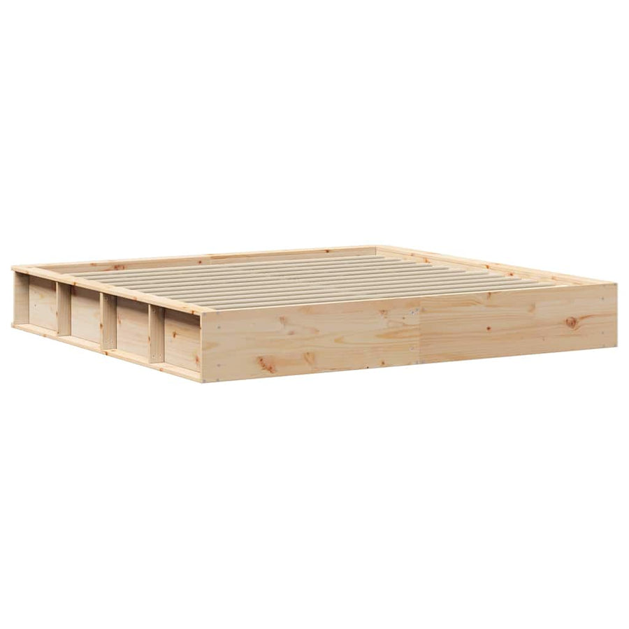Bedframe met opslag Bruin 180 x 200 cm Hout