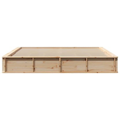 Bedframe met opslag Bruin 180 x 200 cm Hout
