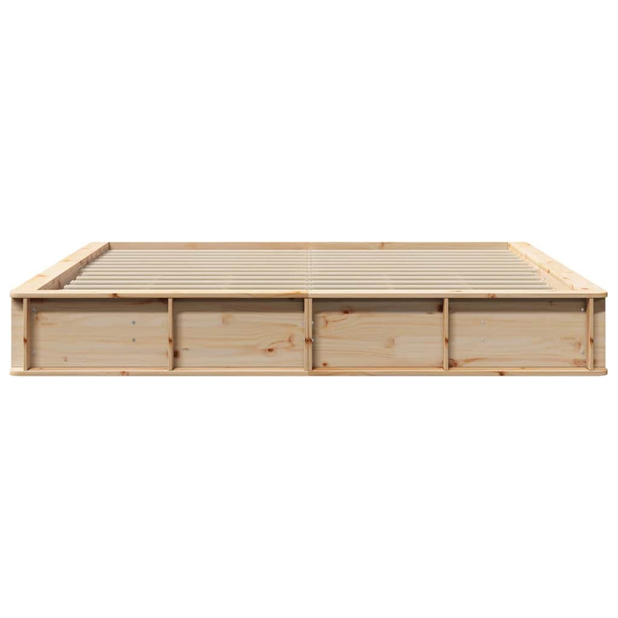 Bedframe met opslag Bruin 180 x 200 cm Hout