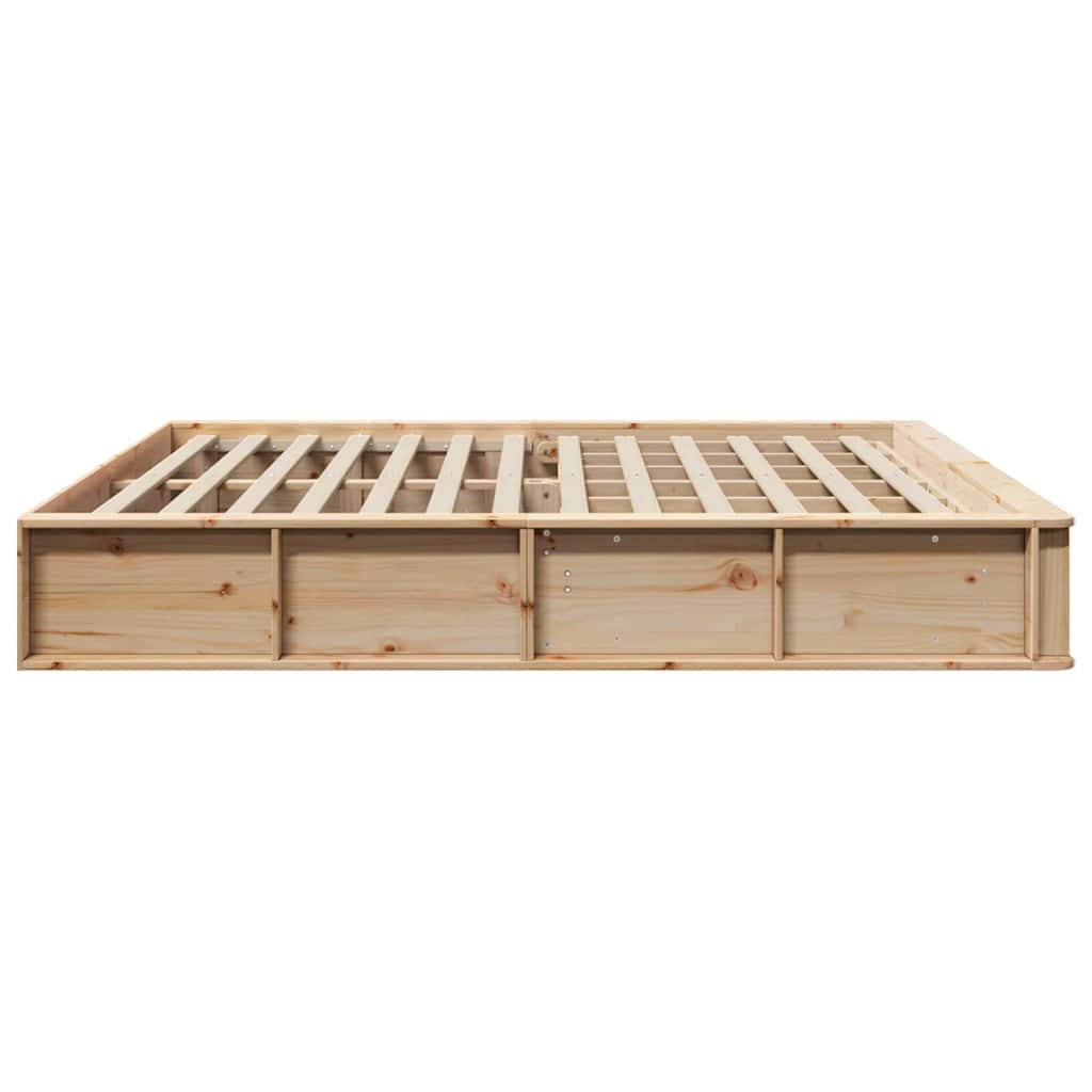 Bedframe met opslag Bruin 180 x 200 cm Hout