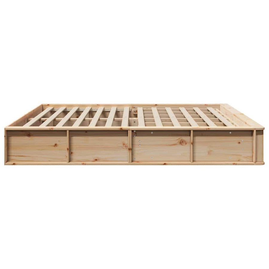 Bedframe met opslag Bruin 180 x 200 cm Hout