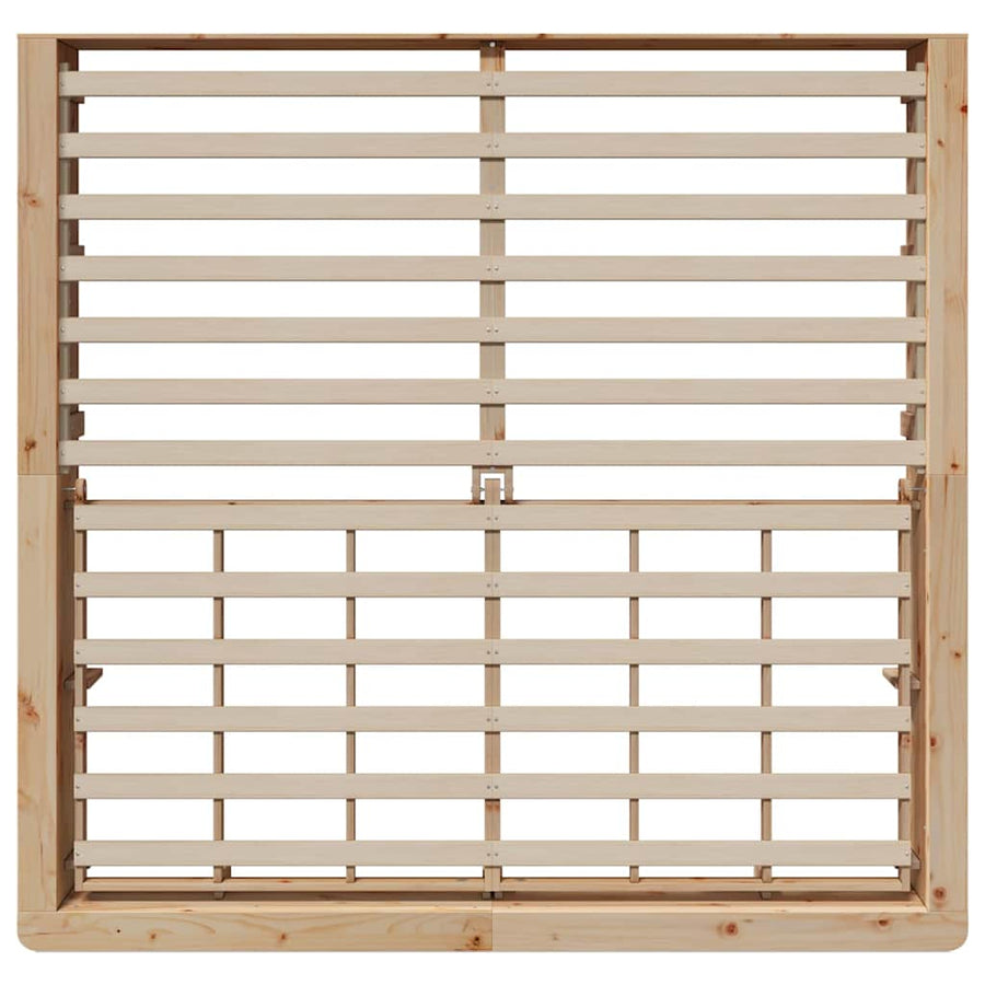 Bedframe met opslag Bruin 180 x 200 cm Hout