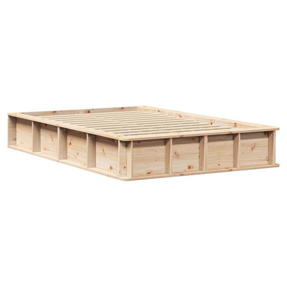 Bedframe met opslag Bruin 120 x 200 cm Hout