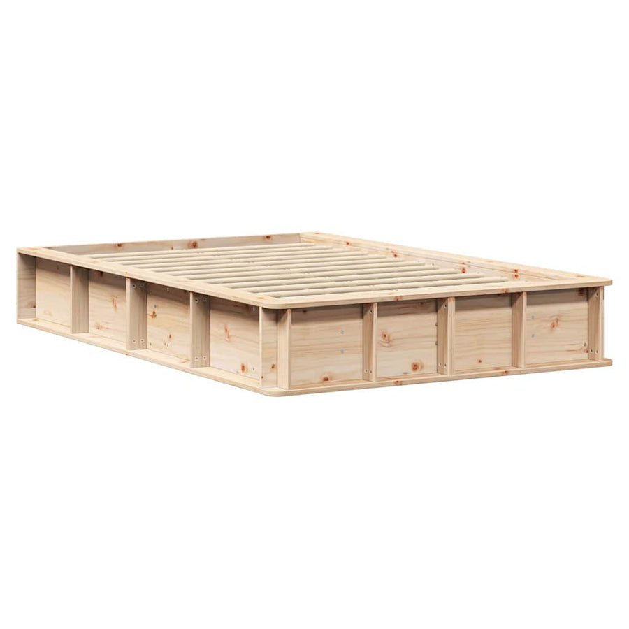 Bedframe met opslag Bruin 120 x 200 cm Hout