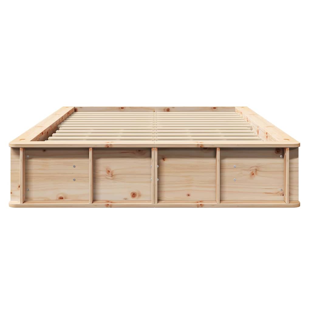 Bedframe met opslag Bruin 120 x 200 cm Hout