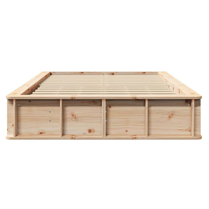Bedframe met opslag Bruin 120 x 200 cm Hout