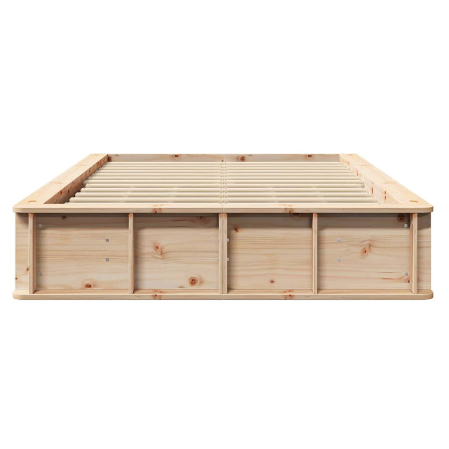 Bedframe met opslag Bruin 120 x 200 cm Hout