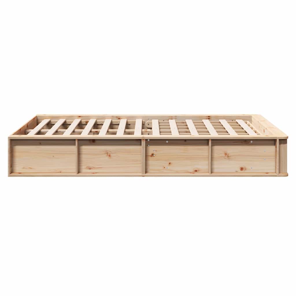 Bedframe met opslag Bruin 120 x 200 cm Hout
