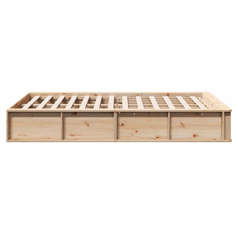 Bedframe met opslag Bruin 120 x 200 cm Hout