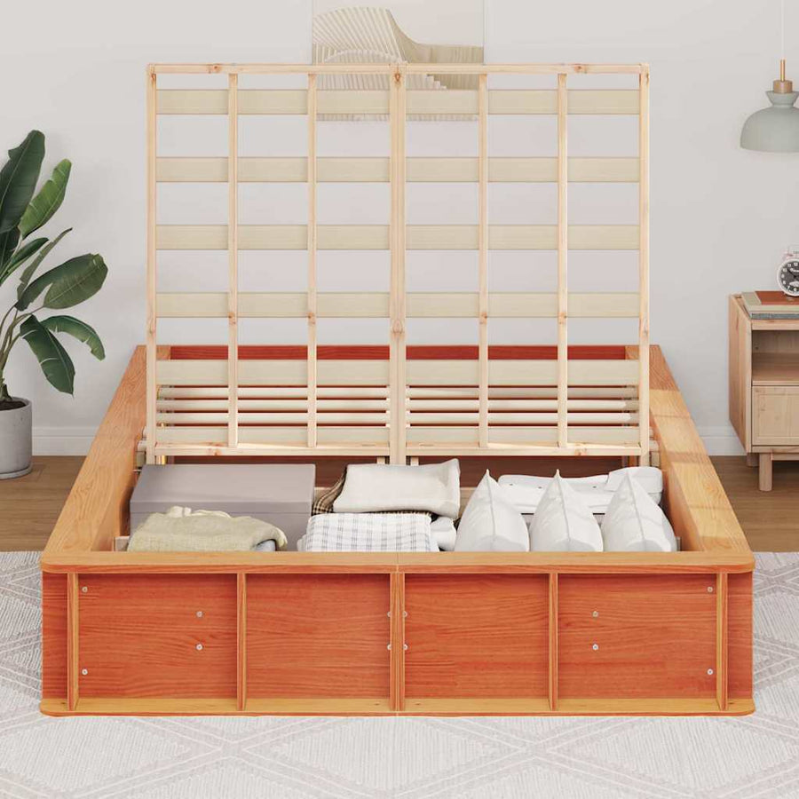 Bedframe Wasbruin 135 x 190 cm